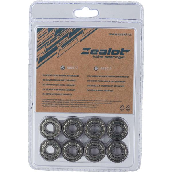 Zealot Zealot ABEC 7 CHROM SET Лагери за ролкови кънки, сребърно, размер