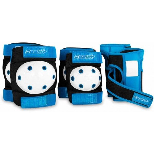 Zealot Zealot CRASH3 Детски комплект протектори за ролери, синьо, размер M