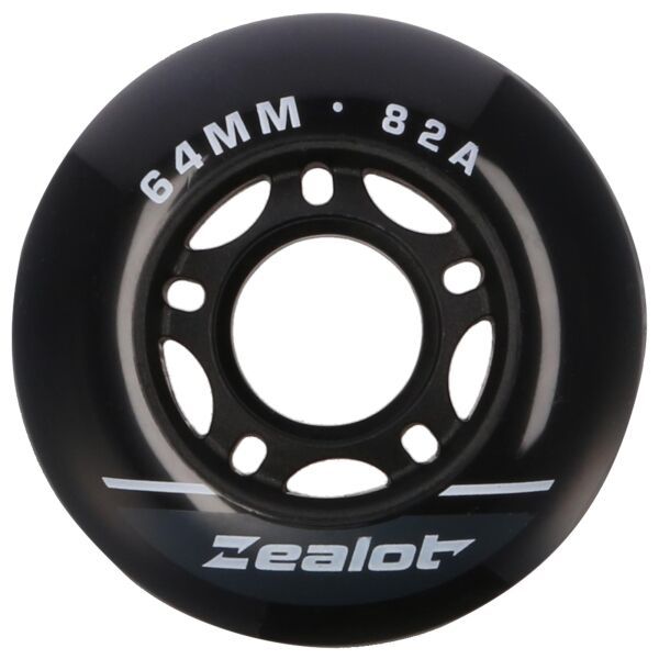 Zealot Zealot INLINE WHEELS 4 PACK 64-82A Комплект резервни колекца за in-line ролери, черно, размер os