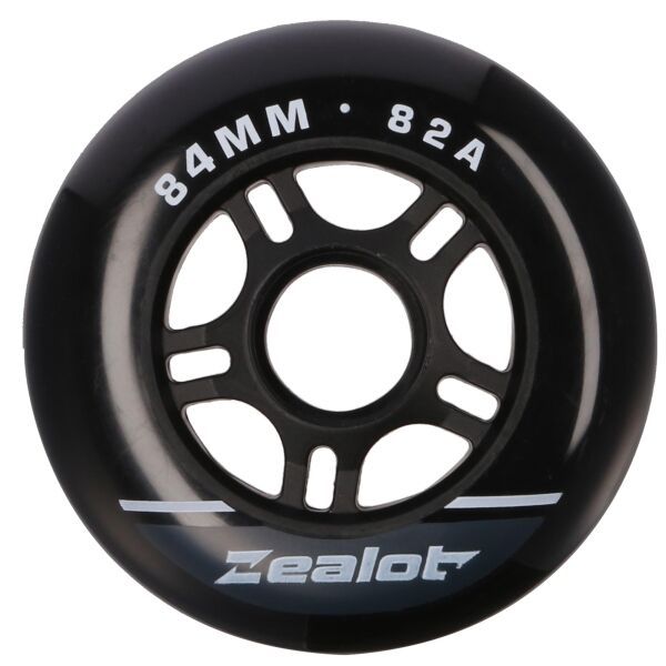 Zealot Zealot INLINE WHEELS 4 PACK 84-82A Комплект резервни колекца за in-line ролери, черно, размер os