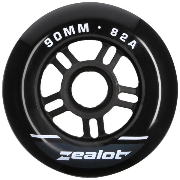 Zealot Zealot INLINE WHEELS 4 PACK 90-82A Комплект резервни колекца за in-line ролери, черно, размер os