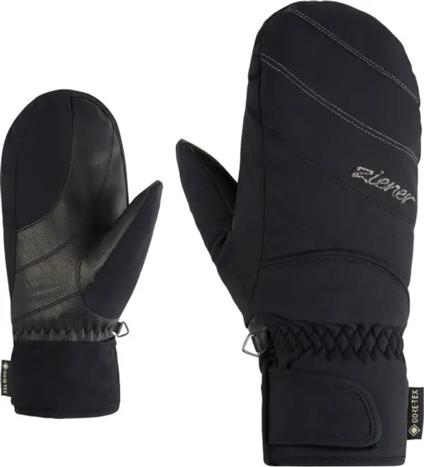 Ziener Ziener KATIMANA-Z GTX MITTEN LADY Дамски ски ръкавици тип лапа, черно, размер