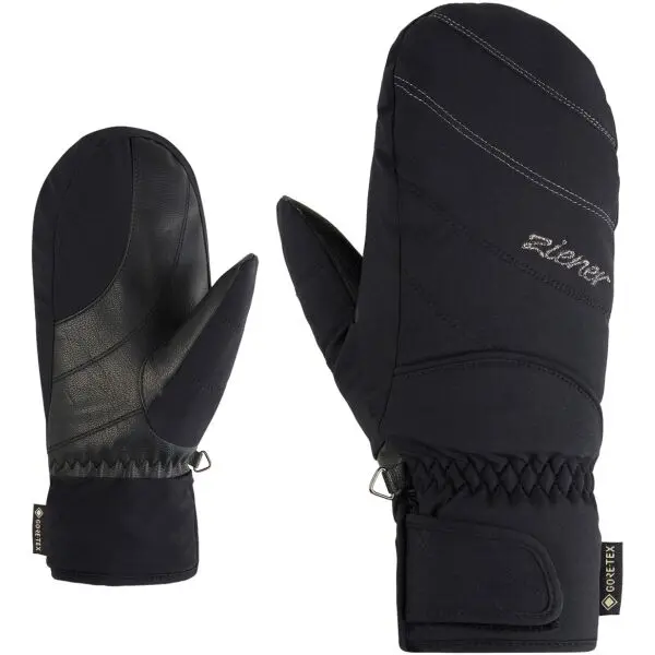 Ziener Ziener KATIMANA-Z GTX MITTEN LADY Дамски ски ръкавици тип лапа, черно, размер