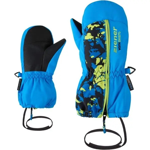 Ziener Ziener LANGELO-Z AS MINIS Детски ски ръкавици тип лапа, синьо, размер