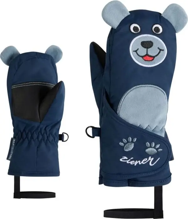 Ziener Ziener LANIMALO-Z MINIS Детски ски ръкавици тип лапа, тъмносин, размер