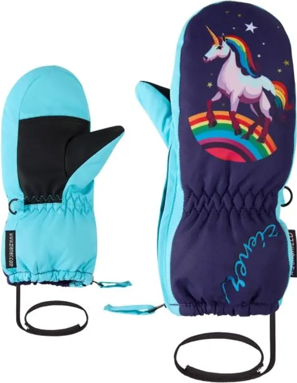 Ziener Ziener LEPRINT-Z AS MINIS Детски ски ръкавици тип лапа, лилаво, размер