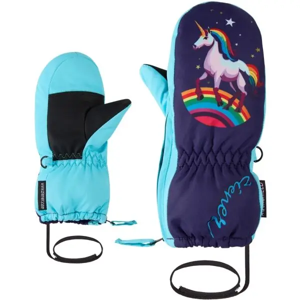 Ziener Ziener LEPRINT-Z AS MINIS Детски ски ръкавици тип лапа, лилаво, размер