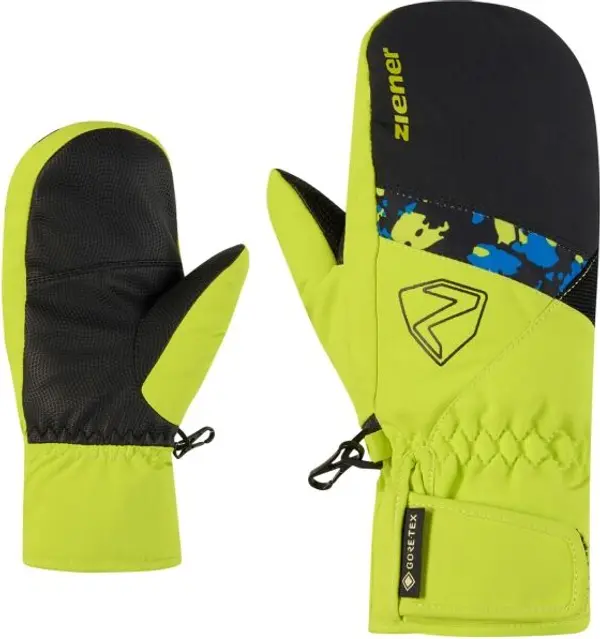 Ziener Ziener LEVIN-Z GTX MITTEN JUNIOR Детски ски ръкавици тип лапа, зелено, размер