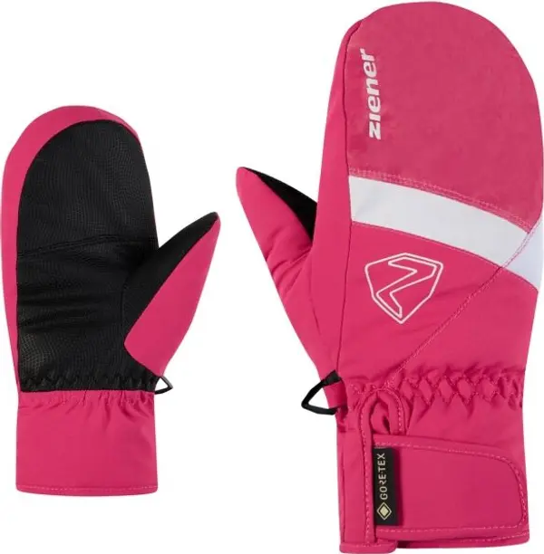 Ziener Ziener LEVIN-Z GTX MITTEN JUNIOR Момичешки ски ръкавици тип лапа, розово, размер
