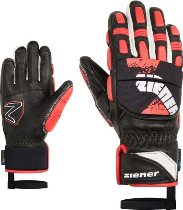 Ziener Ziener LONOS-Z RACE AS PR JUNIOR Детски ски ръкавици, черно, размер