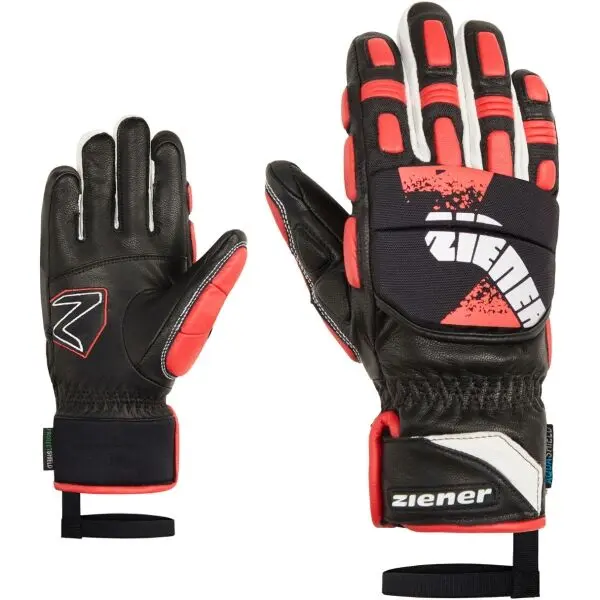Ziener Ziener LONOS-Z RACE AS PR JUNIOR Детски ски ръкавици, черно, размер