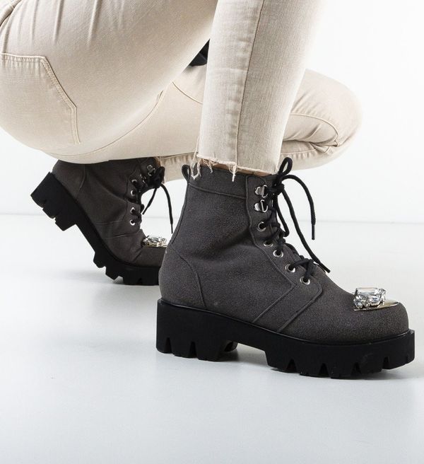 Exist Shoes Боти Aklam Сив