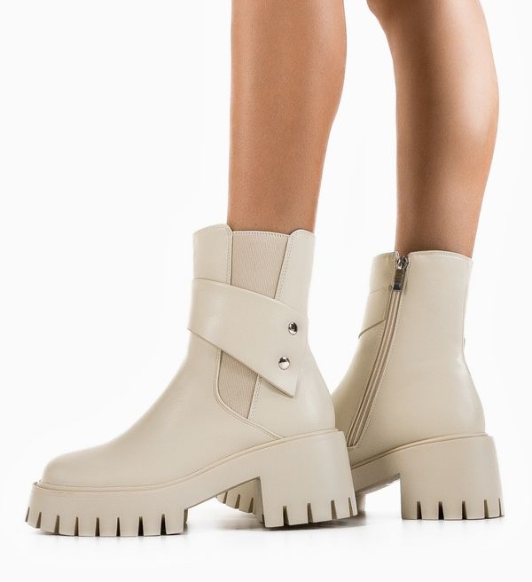 Mei Боти Argent Бежов