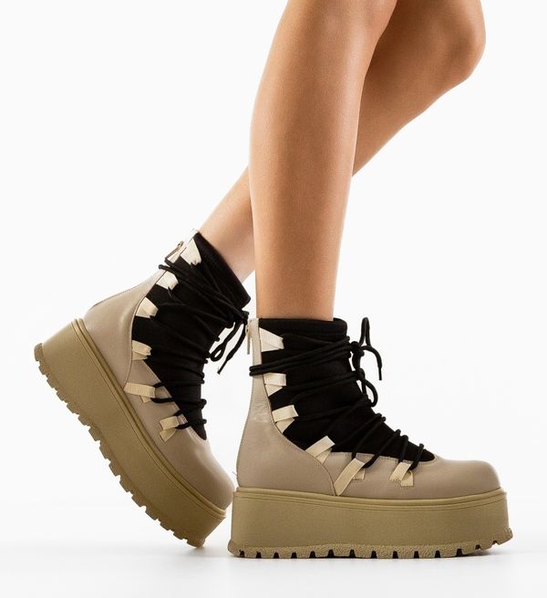 Wow Shoes Боти Canon 4 Бежов