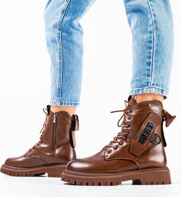 Mei Боти Cantu Кафяв