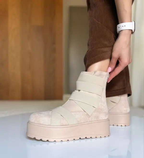 Wow Shoes Боти Genio 2 Бежов