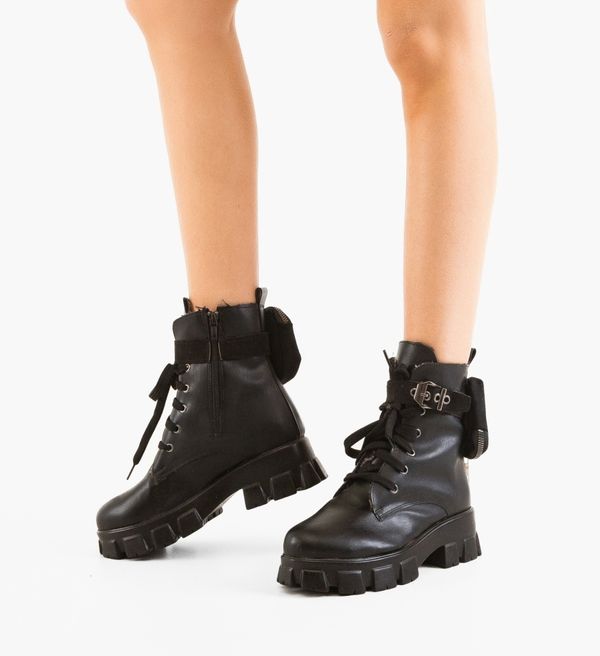 Exist Shoes Боти Mnana Черни