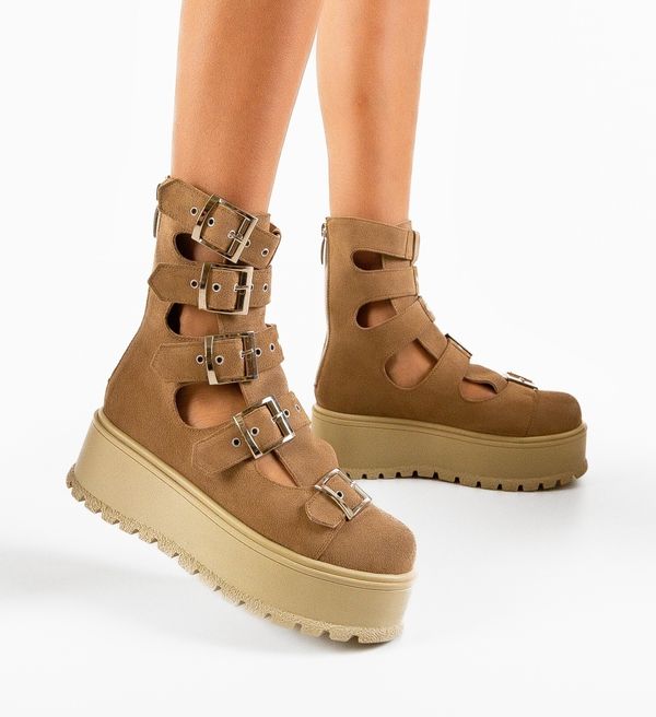 Wow Shoes Боти Stepgan Кафяв