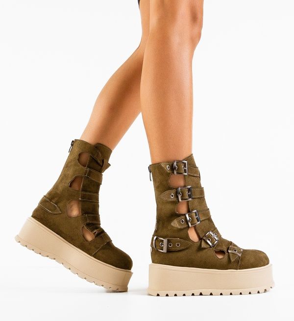 Wow Shoes Боти Stripe Каки