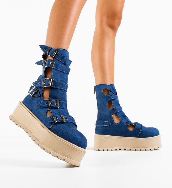 Wow Shoes Боти Stripe Сини