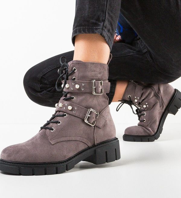 Carolie Боти Talia Сив