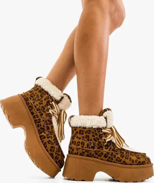Mei Боти Yetty Анимал принт