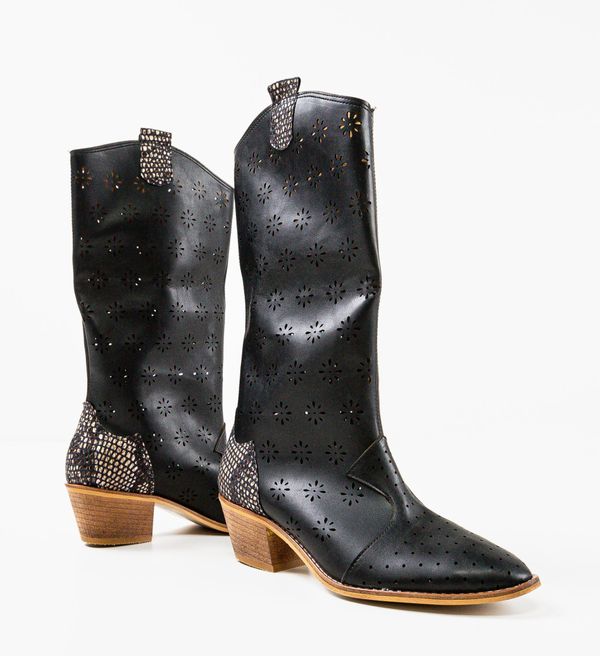 Wow Shoes Ботуши Floraz Черни