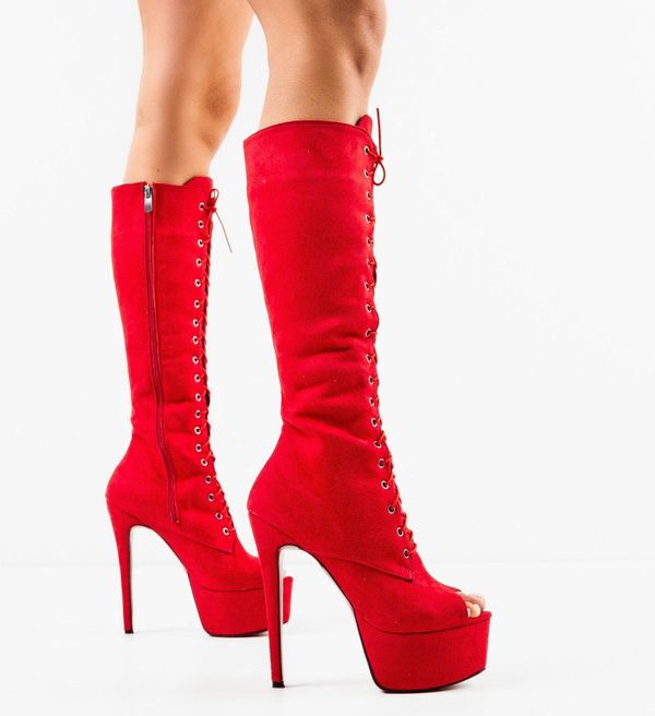 Exist Shoes Ботуши Yruya Червени