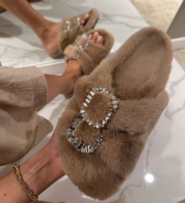 Wow Shoes Чехли Akasa Бежов