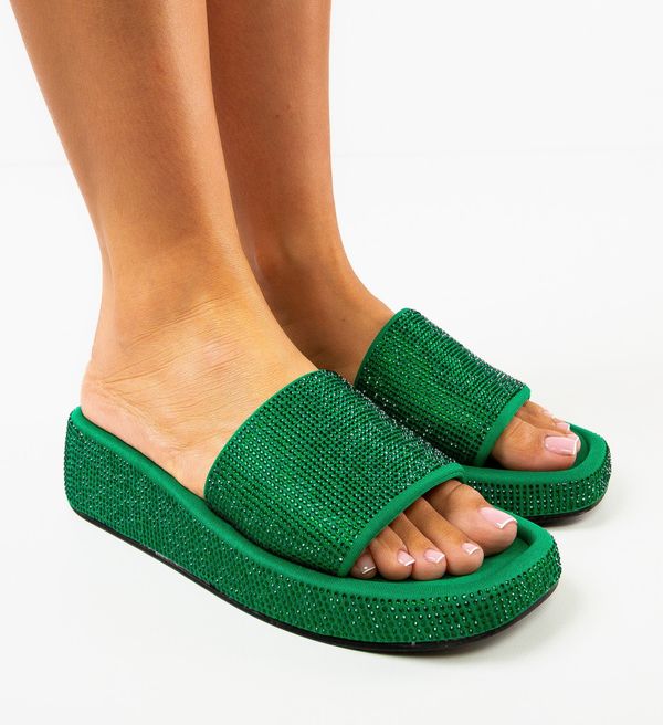 Wow Shoes Чехли Maka Зелени