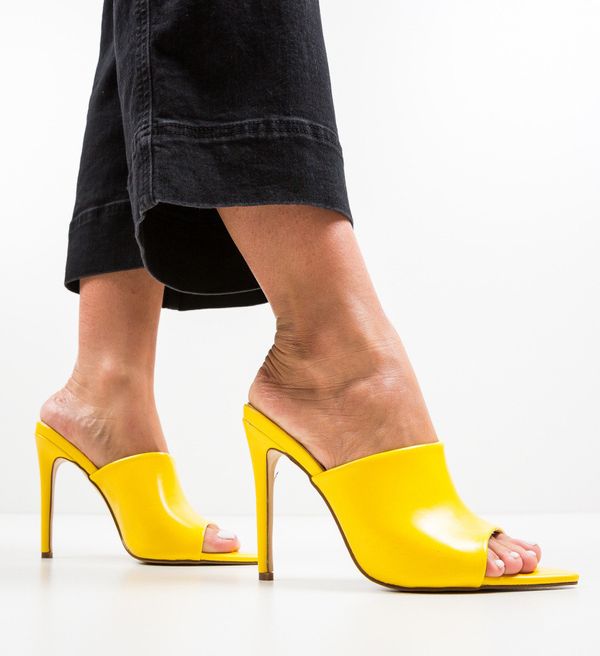 Botinelli Чехли на ток Mirror Жълти