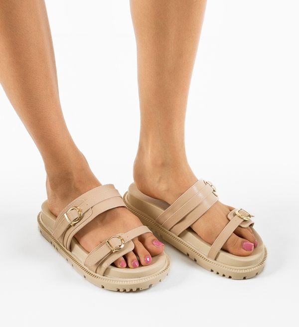 Wow Shoes Чехли Vorjeer Бежов