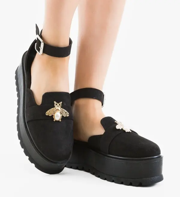 Wow Shoes Ежедневни Bynna Черни