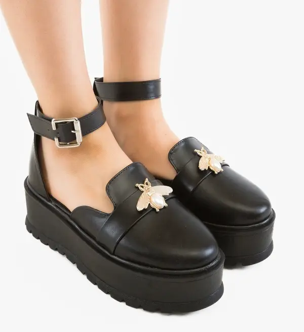 Wow Shoes Ежедневни Bynna Черни