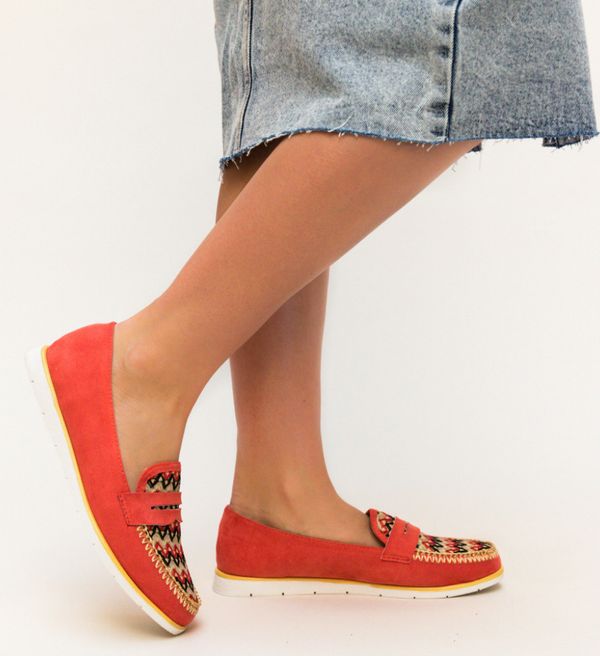 Botinelli Мокасини Sabiha Червени