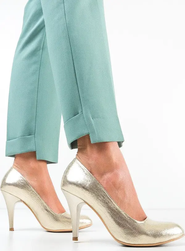 Ali Обувки Hugh Златни