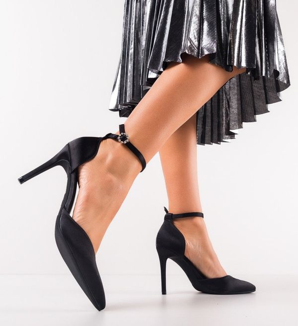 Exist Shoes Обувки Sateen Черни