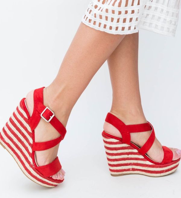 Botinelli Платформи Delcea Червени