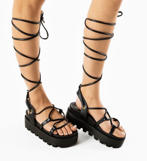 Wow Shoes Платформи Nicoru 2 Черни