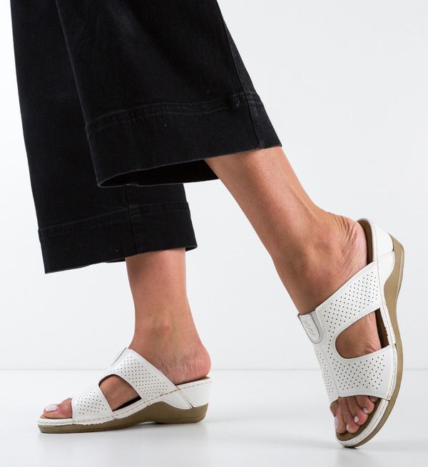 Ali Сандали Barber Бели