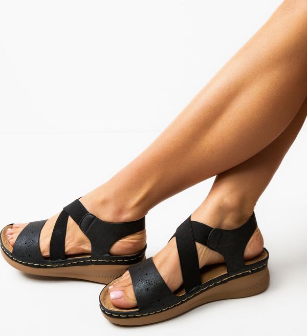 Botinelli Сандали Benton Черни