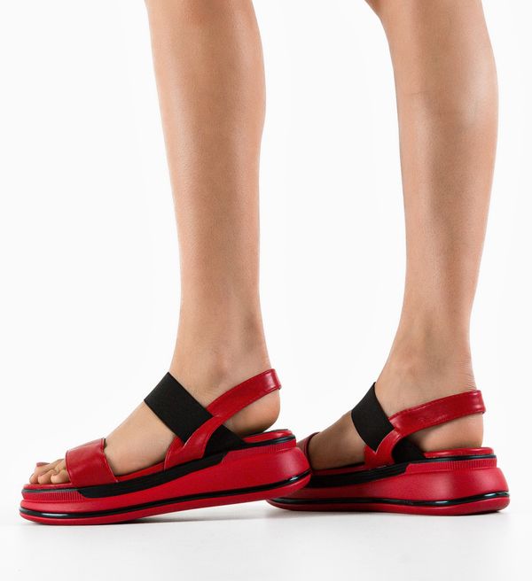 Mei Сандали Bourg Червени