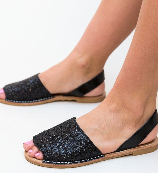 Ali Сандали Crane Черни