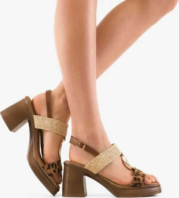 Ali Сандали Ellen Анимал принт