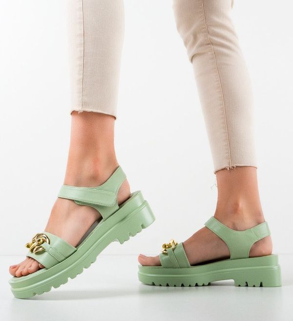 Botinelli Сандали Elysateb Зелени