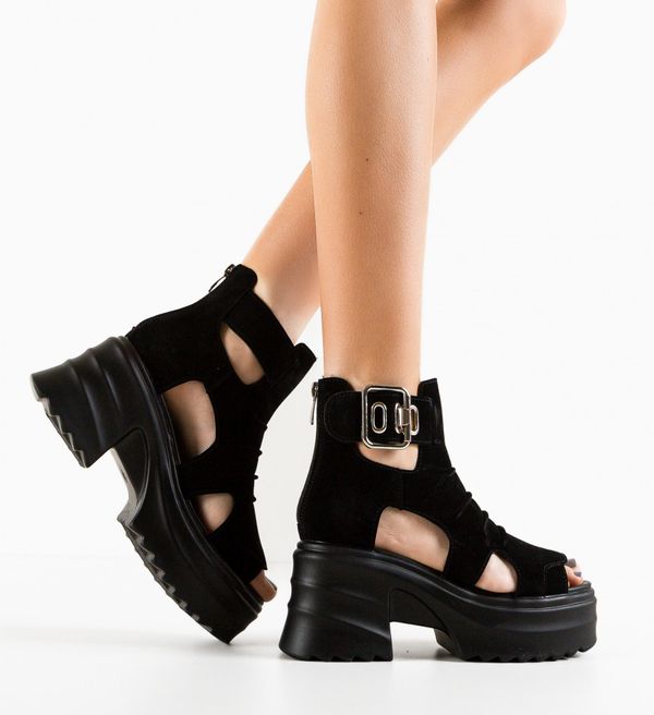 Mei Сандали Flay Черни