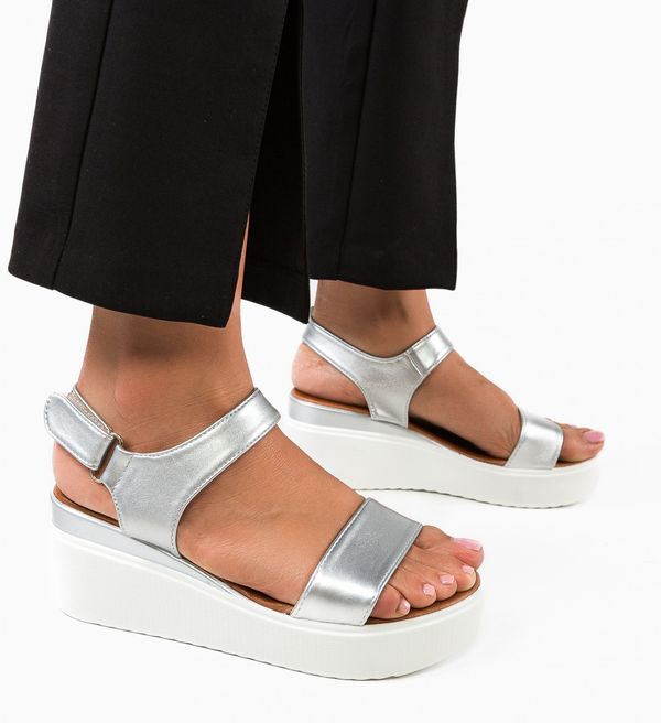 Mei Сандали Geograpf Сребърни