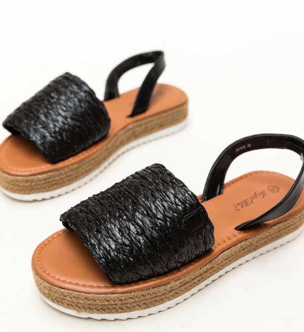 Angel Blue Сандали Gregos Черни