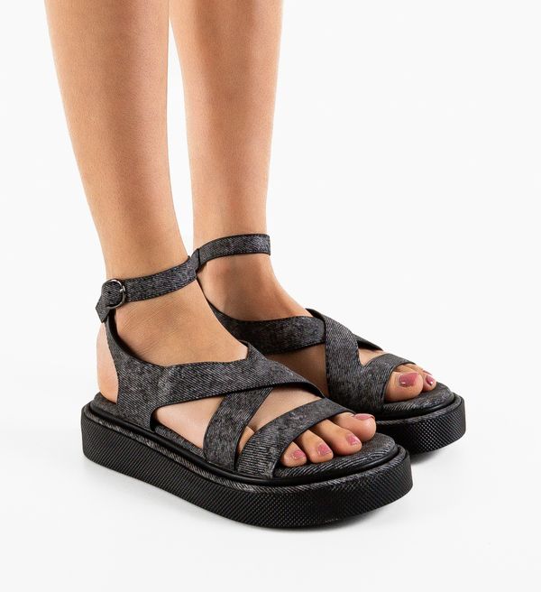 Mei Сандали Greten Черни