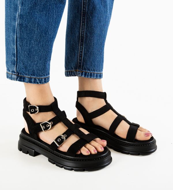 Mei Сандали Haga Черни